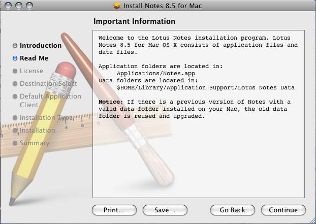 lotus notes client for mac